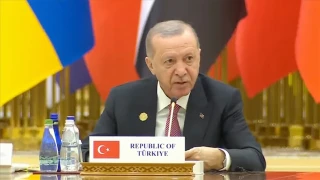Cumhurbakan Erdoan Trkmenistan'da konutu