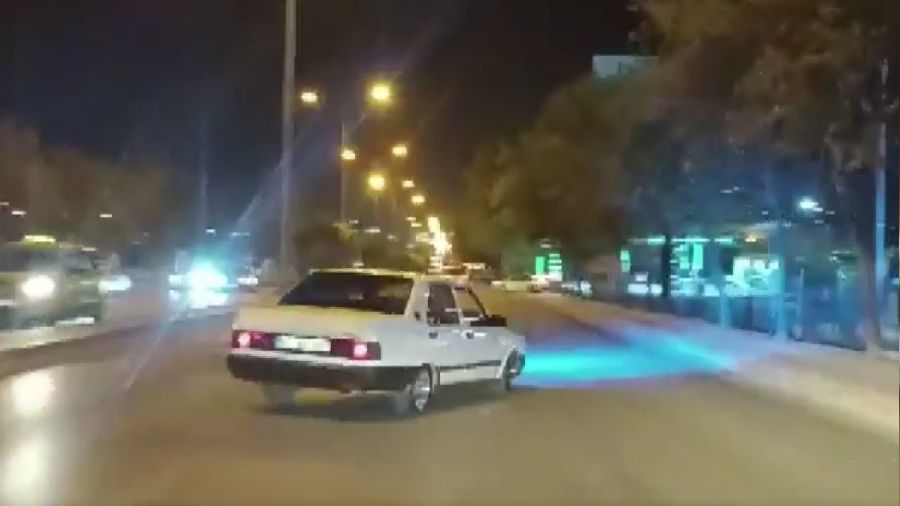 Drifte 20 bin lira ceza ve trafikten men edildi