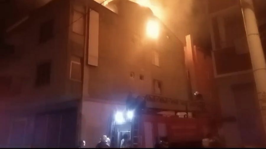 Edirne'deki yang�nda 3 ki�i yaraland�