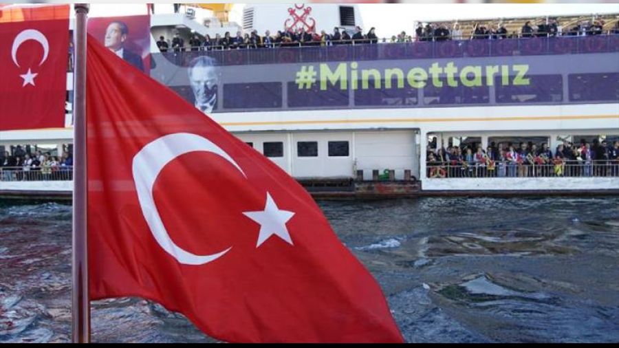 Fenerbahçe Vapuru Dolmabahçe'de