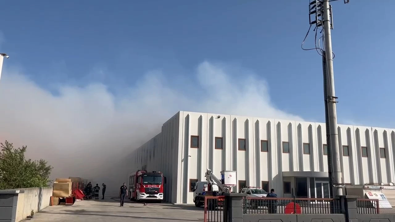 Gıda deposunda büyük yangın