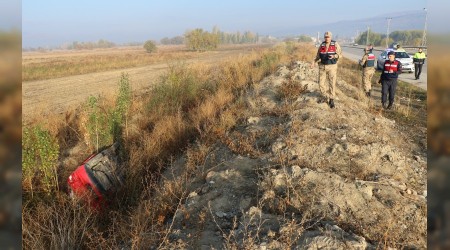 Greve giden askerler kaza yapt