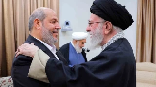 Hamaney, Hamas'ın üst düzey isimleriyle görüştü