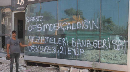Hırsıza 'sayın' diye hitap etti, malzemelerini geri istedi
