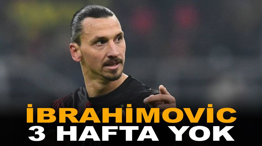 Ibrahimovic 3 hafta yok