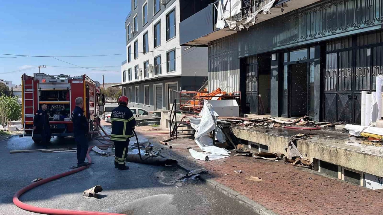 İş yerinde yangın paniği: 1 kişi dumandan etkilendi