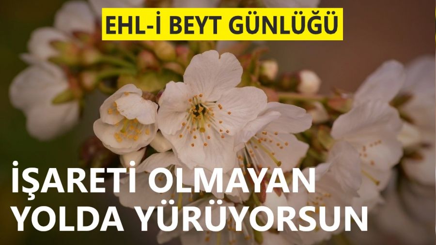 ‘İşareti olmayan yolda yürüyorsun’