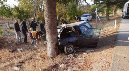 Isparta'da feci kaza: 1 ölü, 3 yaralı