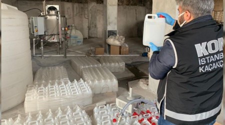 İstanbul'da 5 ton alkol ele geçirildi