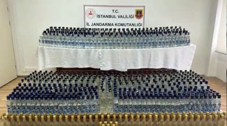İstanbul'da jandarmadan kaçak içki operasyonu