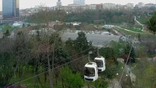 stanbul'da Maka-Takla Teleferik Hatt hava koullar nedeniyle kapatld