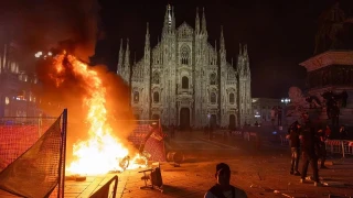 �talya'da �iddetli protestolar�n ard�ndan h�k�met, Milano'da asker g�revlendirme haz�rl���nda
