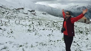 Kakar Dalar'ndan turistlere 'Beyaz srpriz'