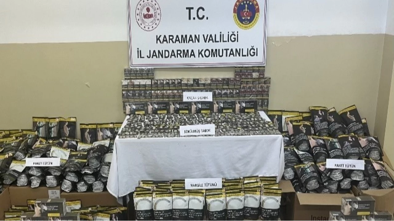 Karaman'da 250 kilo m�h�rs�z s���r eti ele ge�irildi