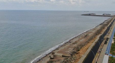 Kaybolan plaj yeniden ortaya çıktı