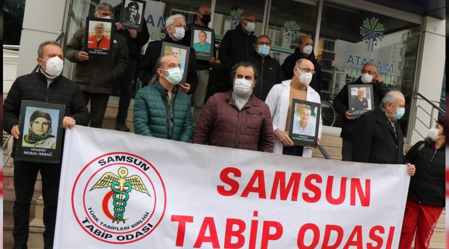 Koronadan hayatını kaybeden sağlık çalışanları anıldı