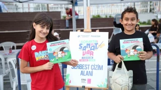 Kkekmece'de yaz boyunca sanat sokakta