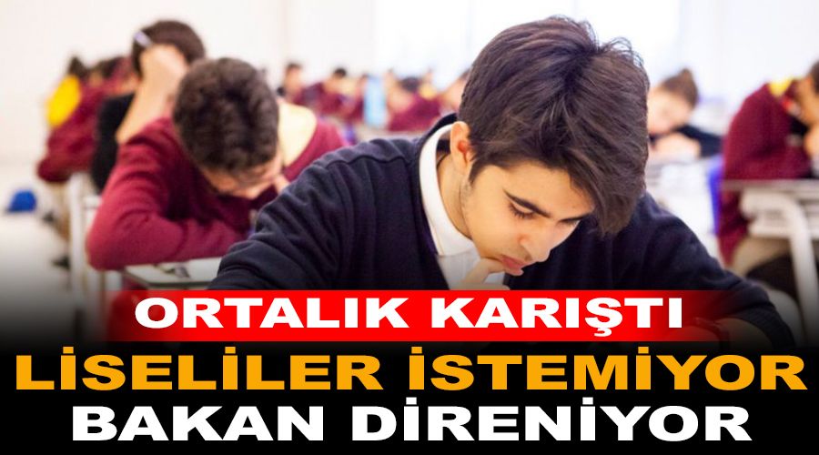 Liseliler snav istemiyor, Bakan direniyor