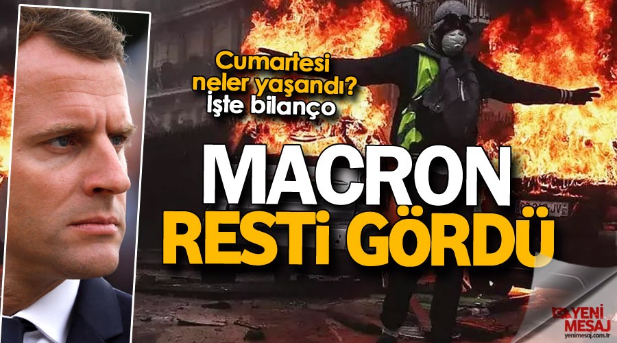 Macron resti gördü... Fransa'da sil baştan