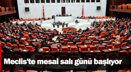 Meclis'te mesai salı günü başlıyor