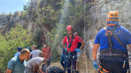 Mersin'de 70 metre uçurumdan düşen adam hayatını kaybetti