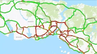 Okullar�n a��lmas�yla trafik yo�unlu�u artt�