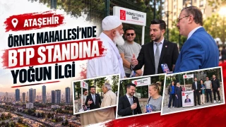 Örnek Mahallesi’nde BTP standına yoğun ilgi