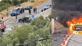 Otomobil yangınında ölen turistlerin kimlikleri belli oldu