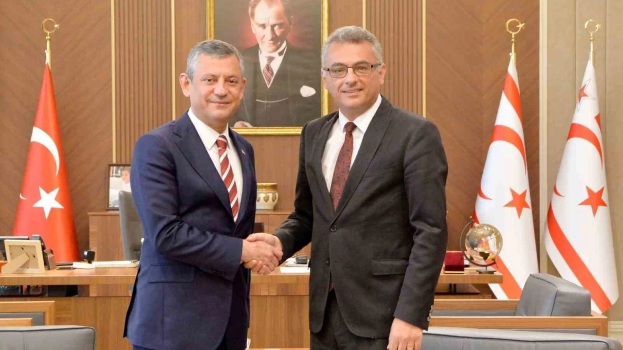 Özgür Özel, KKTC Cumhurbaşkanı Erhürman'ı ziyaret etti