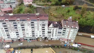 Rize'de heyelana maruz kalan 6 apartman için karar verildi
