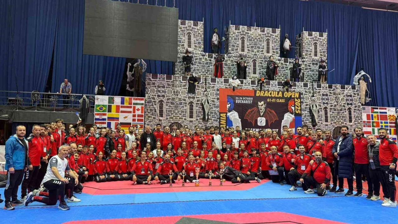Romanya'da milli taekwondoculardan 39 madalya
