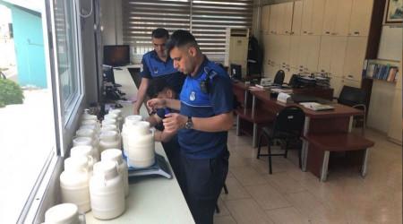 Sala zararl 447 kilogram peynir ele geirildi
