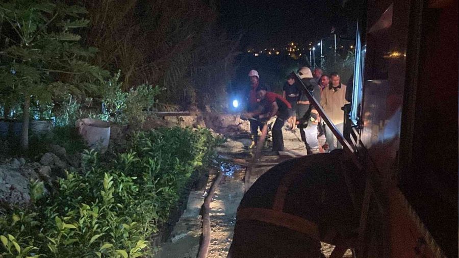 Serada tüp patladı yangın çıktı