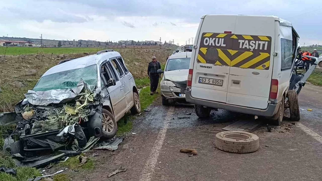 Siverek'te zincirleme kaza: 6 yaralı