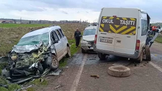 Siverek'te zincirleme kaza: 6 yaralı