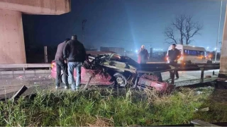 Tekirdağ'da korkunç kazada iki genç hayatını kaybetti
