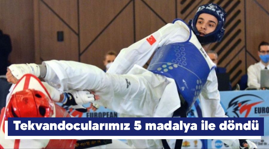 Tekvandocular�m�z 5 madalya ile d�nd�