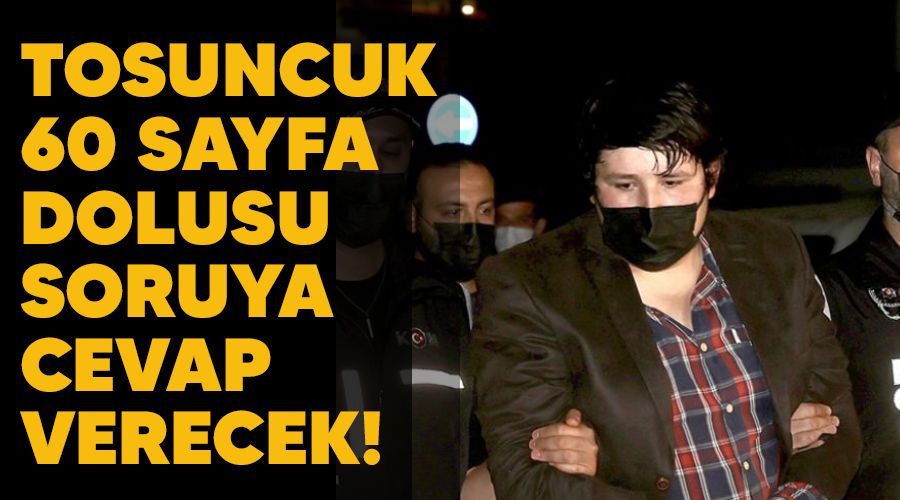 Tosuncuk 60 sayfa dolusu soruya cevap verecek!