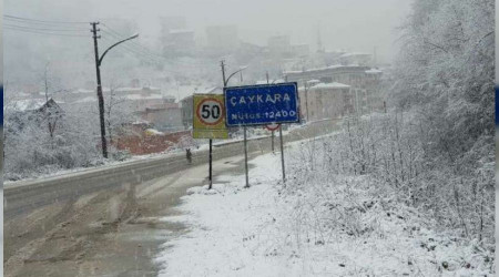 Trabzon'da kar tatili 8 ilçede devam ediyor