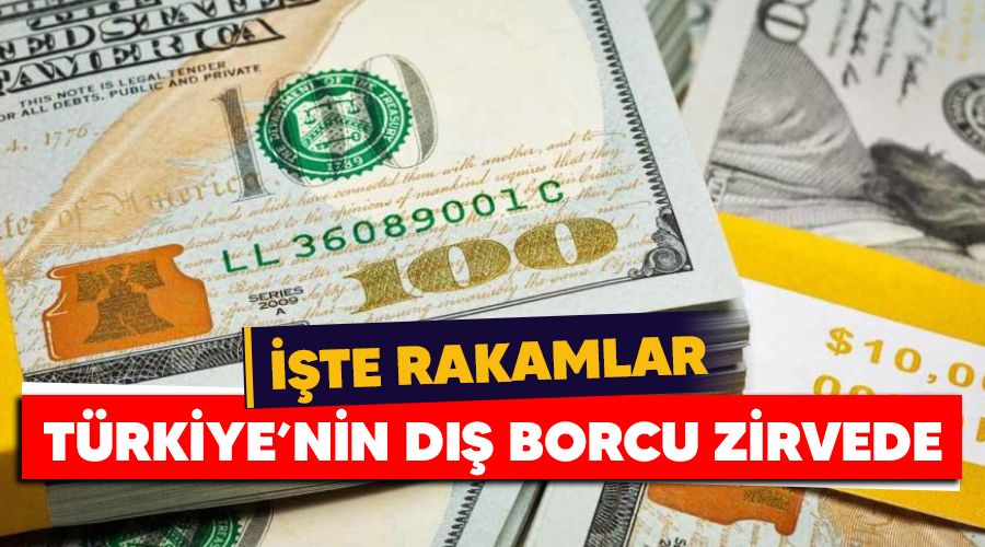 Türkiye'nin dış borcu zirvede