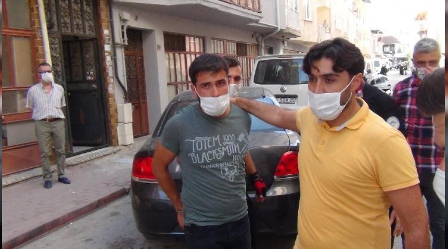 Yakalan�nca yalvarmaya ba�lad�