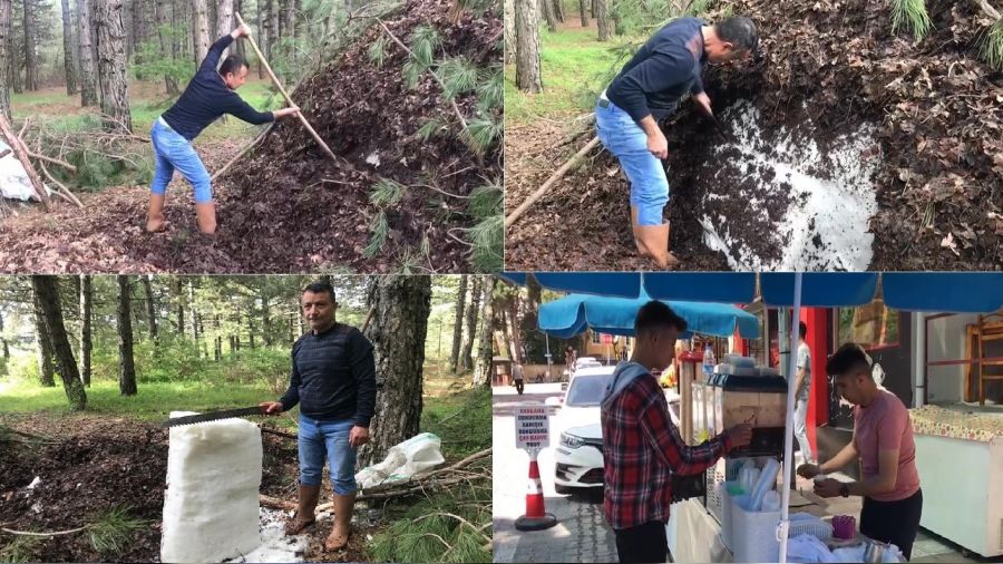 Yaz ortas�nda kar sat�p, kar ediyorlar