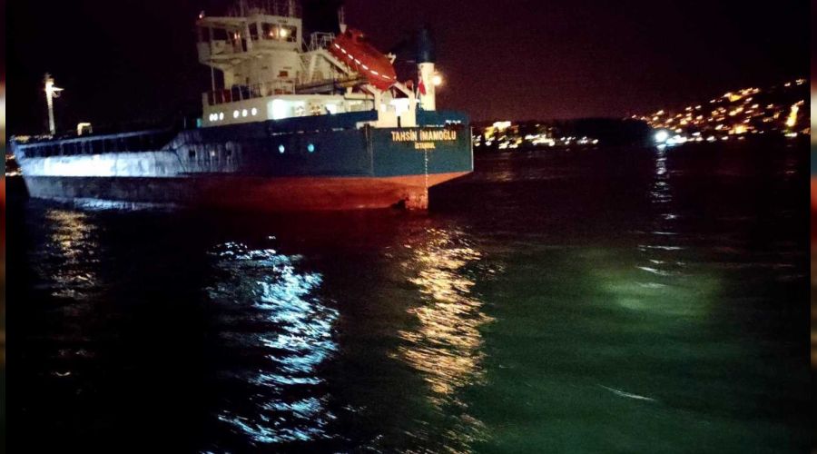 Yeniköy açıklarında iki yük gemisi çarpıştı