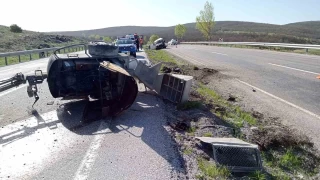 Yozgat'ta minibs takla att att: 1 l, 2 yaral