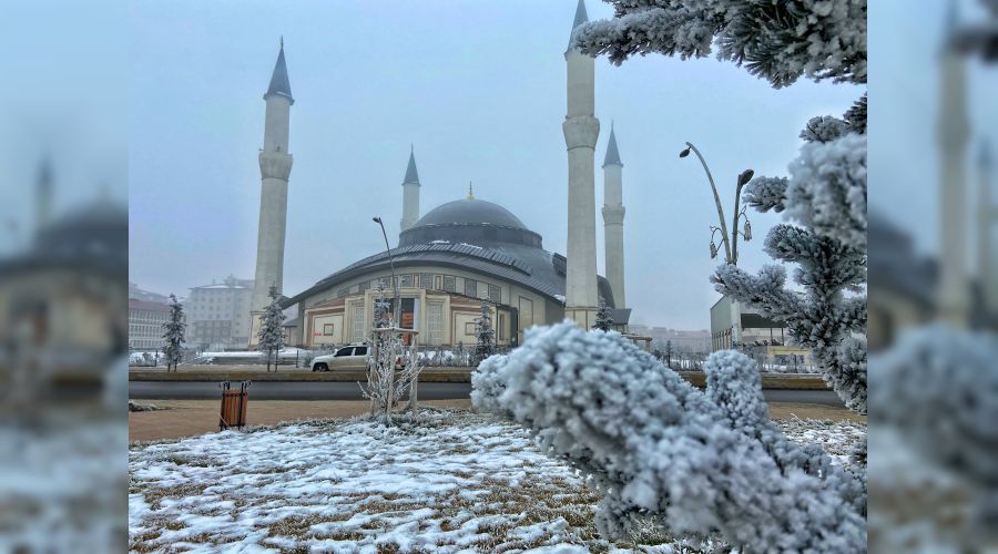 Ağrı'da kış manzarası
