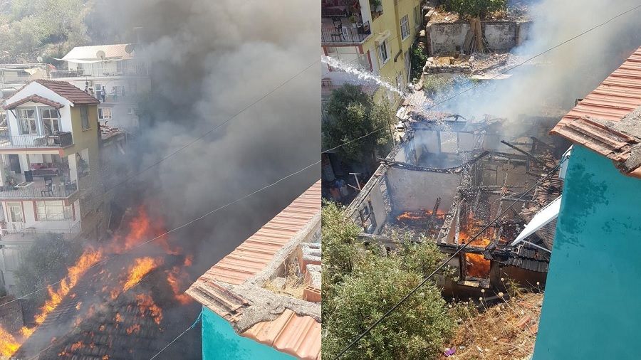 Antalya'da facia: Yatalak �ift yang�nda hayat�n� kaybetti