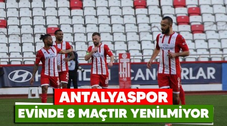 Antalyaspor evinde 8 matr yenilmiyor