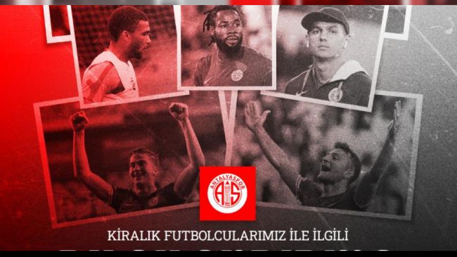 Antalyaspor'da 8 ayr�l�k 