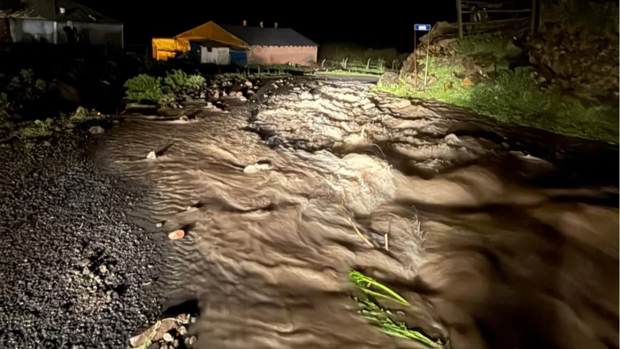 Ardahan'da sel 2 k�yde hasara yol a�t�