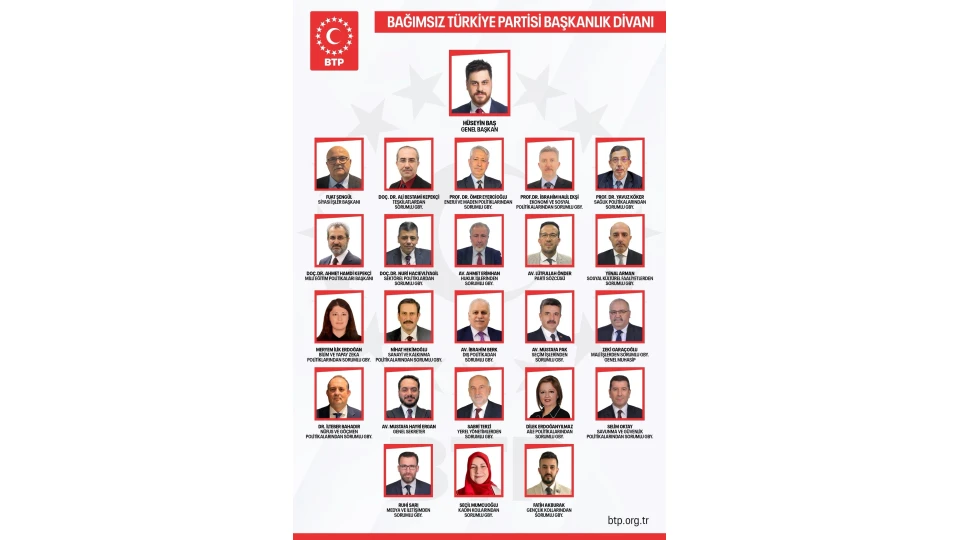 Bağımsız Türkiye Partisi’nde Yeni Başkanlık Divanı Belirlendi